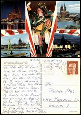 Köln Mehrbild-AK Karneval, Mariechen, Rheinufer bei Nacht uvm. 1975