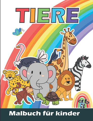 Tiere malbuch für kinder - malbuch,