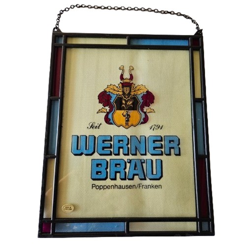 Werner bräu bier wand fenster - bier,