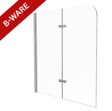 VILSTEIN Nano Badewannenaufsatz 2-Teilig Duschabtrennung Duschwand Glas B-Ware