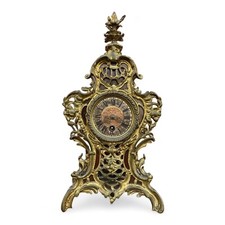 Lenzkirch Tischuhr Kaminuhr Uhr Antik um 1880 Gründerzeit Historismus Uhr 40 cm