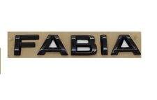 Original Skoda Fabia Schriftzug Logo Emblem schwarz Heckklappe hinten 6V0853687B