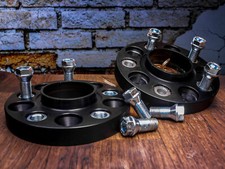 Spurverbreiterung SCC für VW 60mm 2x30mm 5x100 Spurplatte Schwarz inkl Schrauben