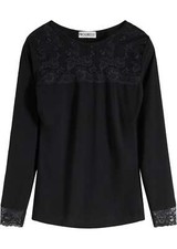 Langarmshirt mit spitze - spitze, gr