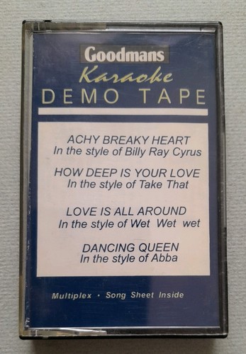 Goodmans karaoke demo tape - goodmans,