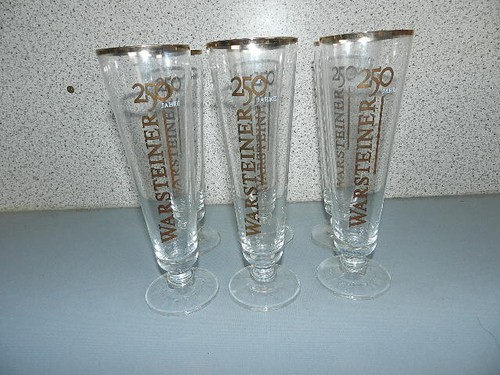 Stück warsteiner bier glas - 6,