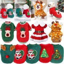 Weihnachts-Hundekleidung Haustierkleidung Warmes Fleece-Sweatshirt Für ,