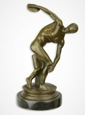 Bronze statue diskobolos - bronze,