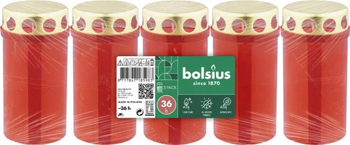 Bolsius dauerbrenner 3 - nr., rot