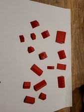 318 Stück LEGO Dachsteine Rot verschiedene 45° 33° Schrägsteine First Konvolut