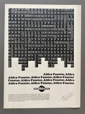 Aldra Fenster Türen Meldorf 1968 Vintage Ad Werbung Reklame