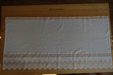 Vorhang weiß mit Muster - Spitzen