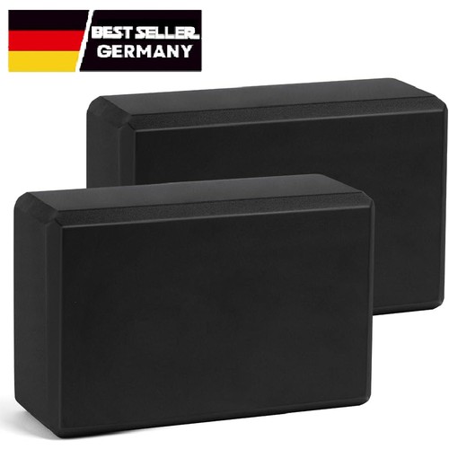 Yoga block 2er set schwarz - yoga,