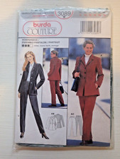 Burda Couture 3089 Hosenanzug Fertigschnitt Neunziger Blazer DIY