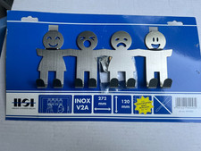 Tür Garderobe Badhakenleiste  Türhakenleiste 272mm  Edelstahl   / Cont2Pal2K6