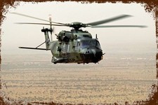 Retro Blechschild NH-90 MEHRZWECKHUBSCHRAUBER 30 x 20 cm Bundeswehr (3568)