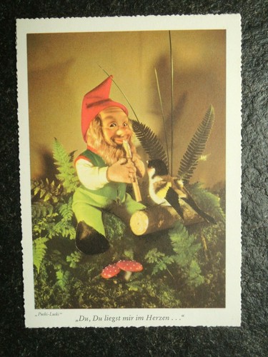Old postcard dwarf - old,