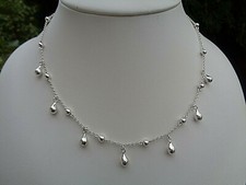 Silberkette mit Tropfen, Silber 925