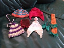 Puppenkleidung - 7 Teile - Handarbeit - DDR 70er Jahre