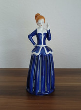 Figürlicher Serviettenhalter Serviettenständer Serviettendame Porzellan Selten