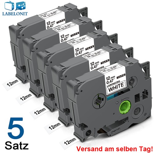 Schriftband tze 231 12mm - 5x,