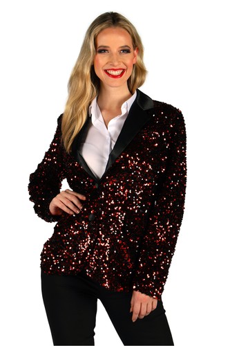 Jacke showstar pailletten rot - showstar,