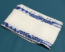 Stickband Bordüre weiß und