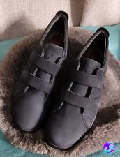 Hush Puppies Damenschuhe Wildleder, dunkelblau, Gr.6,5  Klettverschluss) 