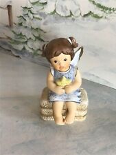 Goebel Nina & Marco ☆ MIDI Krippe ☆ Engel mit Stern auf Strohballen ☆ Rarität ☆ 