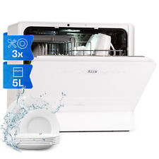 Geschirrspüler Mini freistehend kleine Tisch Spülmaschine 7 Programme Touch Weiß