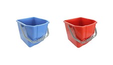 Eimer 17L rot blau Wischeimer