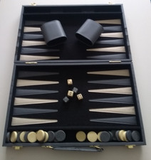 Backgammon Spiel Kunststoffkoffer /Berliner Spielkarten und mehr/ Darmstadt