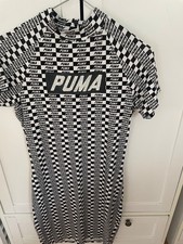 puma schwarz weisses kleid