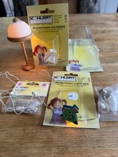 Kahlert Puppenstuben Beleuchtung 4Hänge Lampen 1 Stehlampe NEU Top Zustand