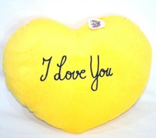 Herzkissen Gelb Valentinstag