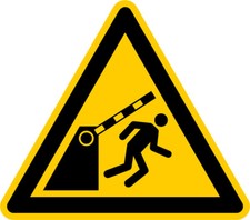 Aufkleber Warnzeichen