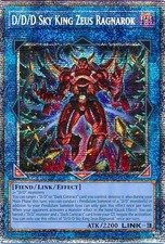 Yugioh DOOD-EN049 D/D/D Sky King Zeus Ragnarok Starlight Rare 1st Edition MINT