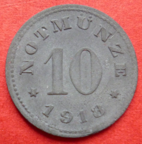 Notmünze zink 1918 - zink,