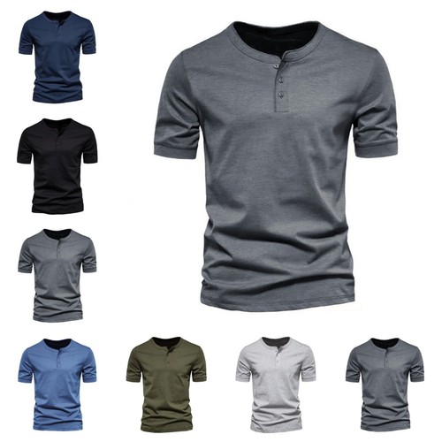 Herren henley shirt mit - herren, t-shirt