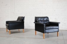 KILL INTERNATIONAL LEDERSESSEL 1( 2)  SESSEL RUDOLF GLATZEL SOFA 60er DANISH ÄRA