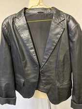 W!      Damen Leder  Jacke schwarz Orsay Gr. 42