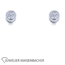 Zauberhafte Solitaire Ohrstecker mit Brillant Gold