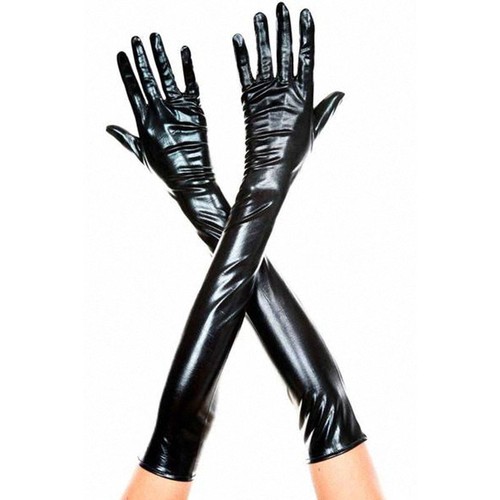 Damen lang leder - lang, handschuhe