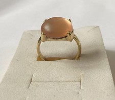 Cabochon-Ring 14 kt Gelbgold