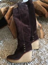 Overknee Lammfell Stiefel von YvesSaintLaurent Gr.41 (40-40,5)TOP