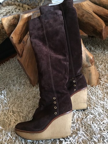 Overknee lammfell stiefel von - overknee,