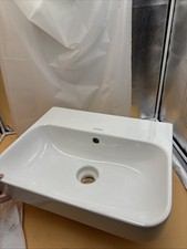 Duravit Happy D.2 Plus Aufsatzbecken 50 cm weiß, Überlauf, ohne Hahnloch LESEN