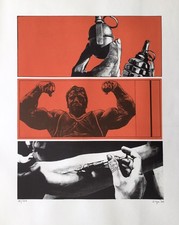 Peter SORGE Lithografie „Blow up“ datiert 70 nummeriert 29/100 signiert