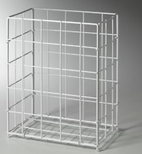 Papierkorb Sammelkorb Abfallbehälter Drahtgitterkorb Metall weiß Inhalt 19 Liter