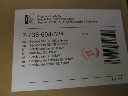 Buderus service set 49kw - be,